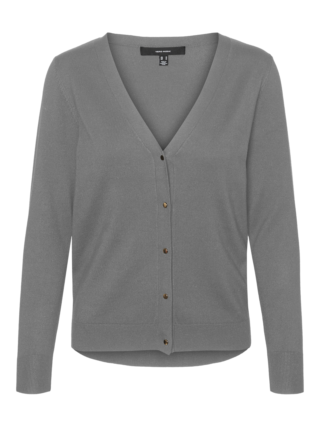 VMSILJE Knit Cardigan - Medium Grey Melange